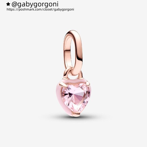 Pandora Pandora ME Pink Chakra Heart Mini Dangle Charm - Picture 1 of 4